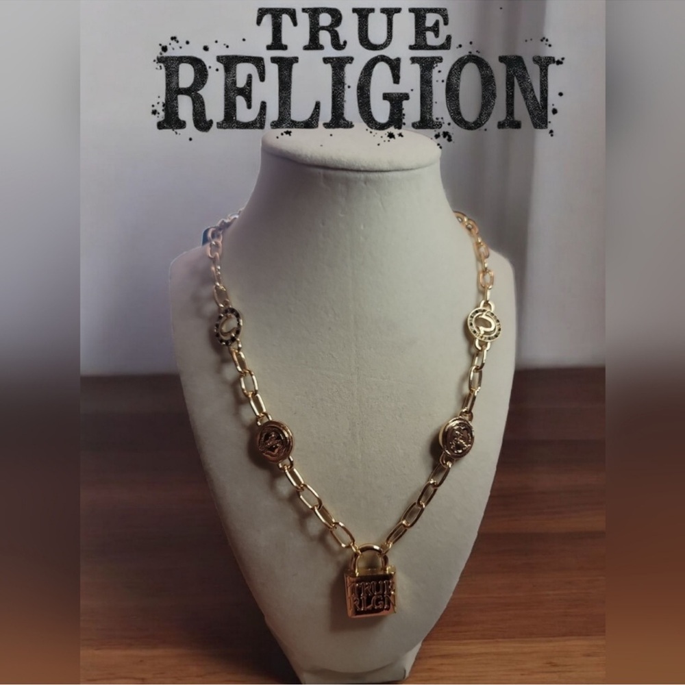 True Religion Gold Chain Necklace